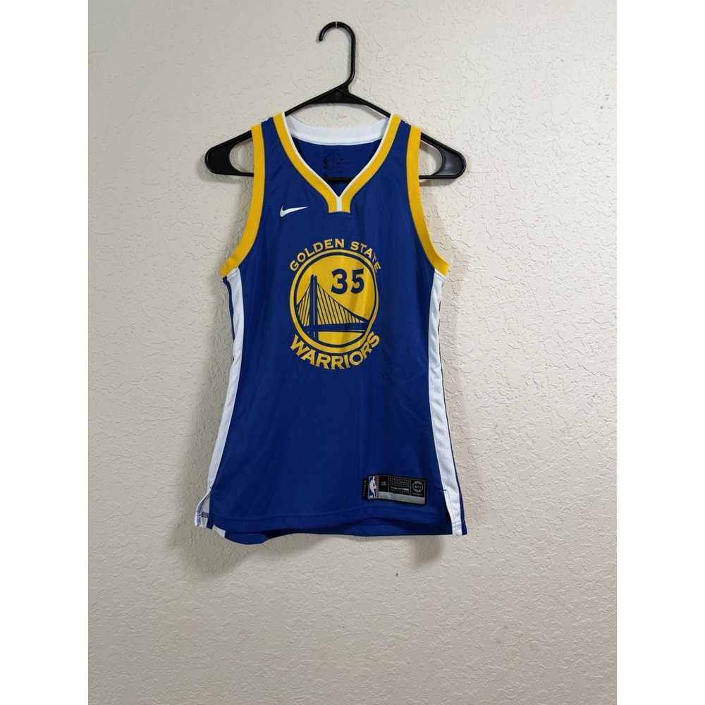 Nike Golden State Warriors Kevin Durant #35 NBA Swingman Jersey Blue Size 36 S